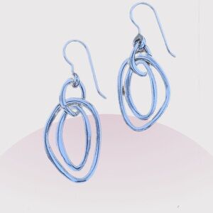 Silpada Intertwined Sterling Silver Hoop EarringsW1487
